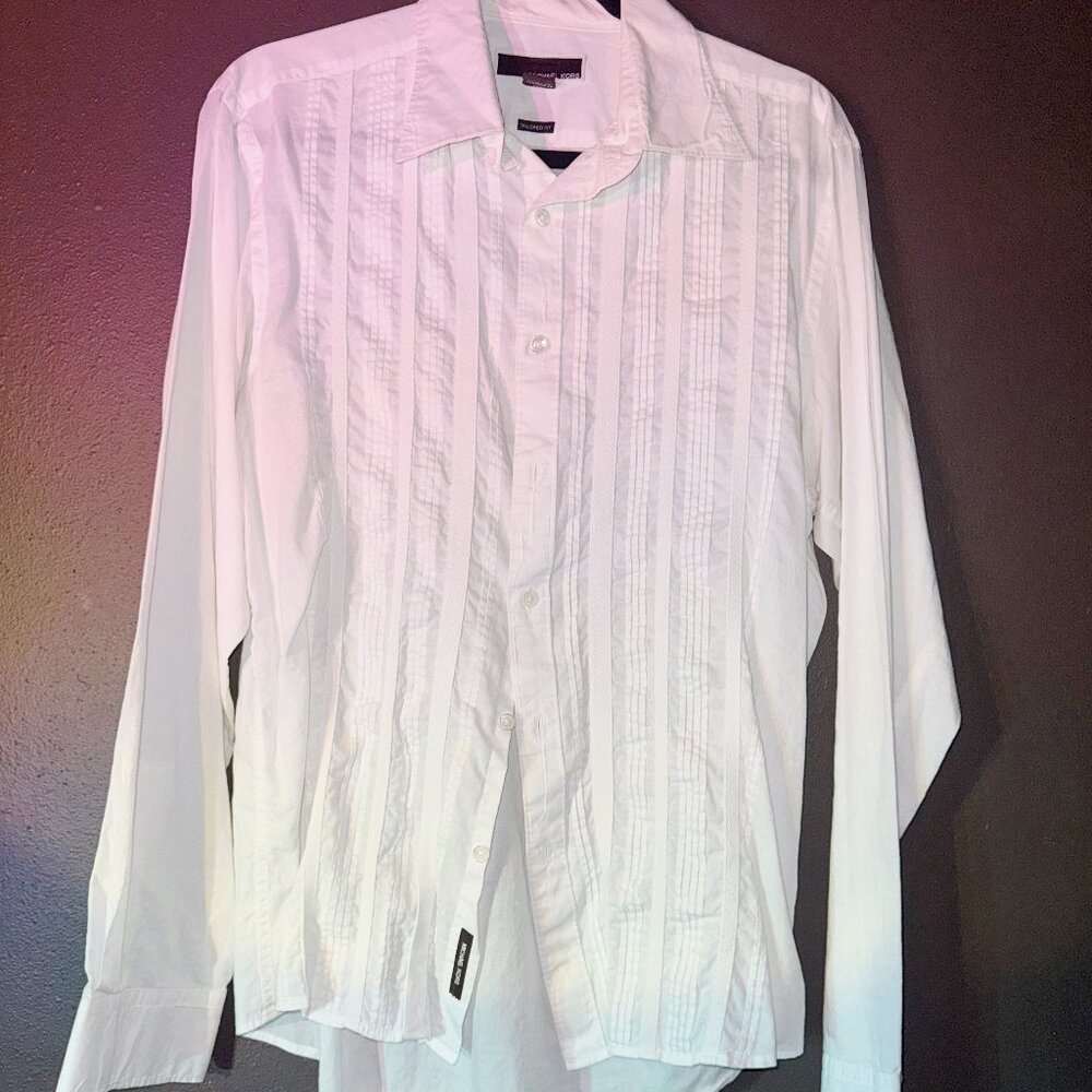 Michael Kors Tailored Fit Dress Shirt Size M
